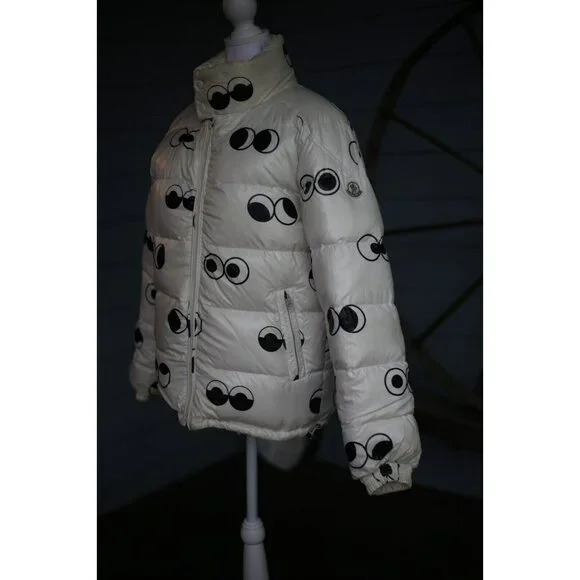 RARE Moncler White Down Puffer Jacket Size 1 / Small $1,925